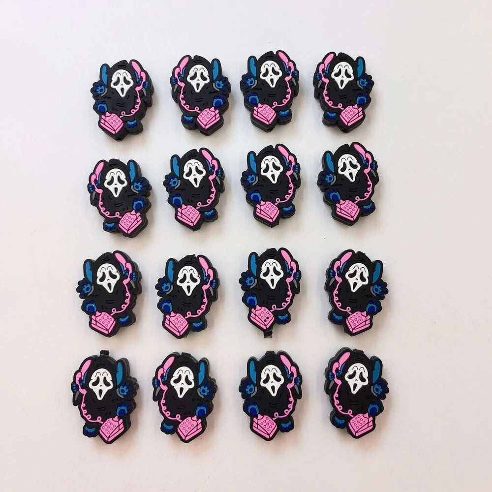 Flatback Halloween Series Silicone Focal Beads for DIY Pens Keychains Bracelet