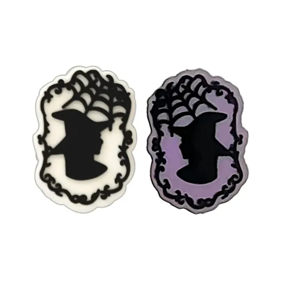 Flatback Halloween Silicone Focal Beads for DIY Keychains Pens