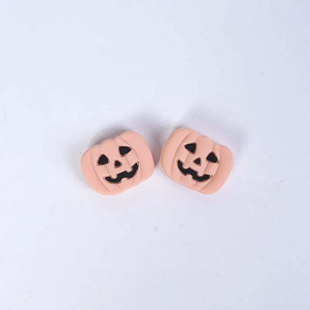 Flatback Halloween Silicone Focal Beads for DIY Pens Keychains