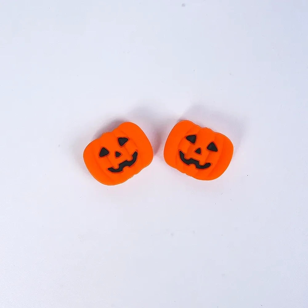 Flatback Halloween Silicone Focal Beads for DIY Pens Keychains
