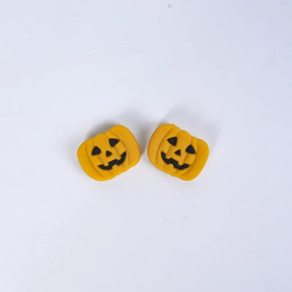 Flatback Halloween Silicone Focal Beads for DIY Pens Keychains
