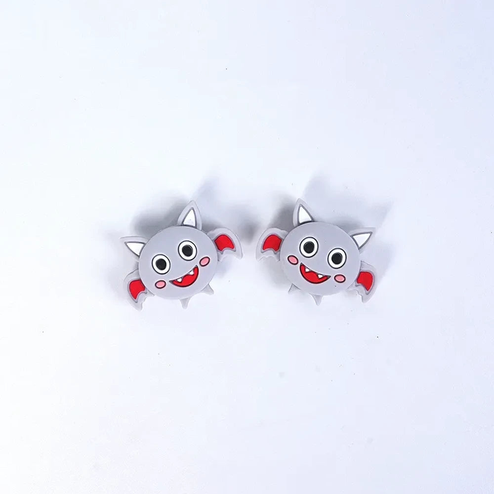 Flatback Halloween Silicone Focal Beads for DIY Pens Keychains