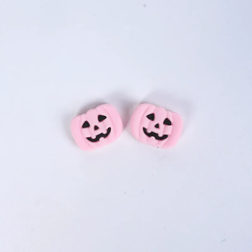 Flatback Halloween Silicone Focal Beads for DIY Pens Keychains