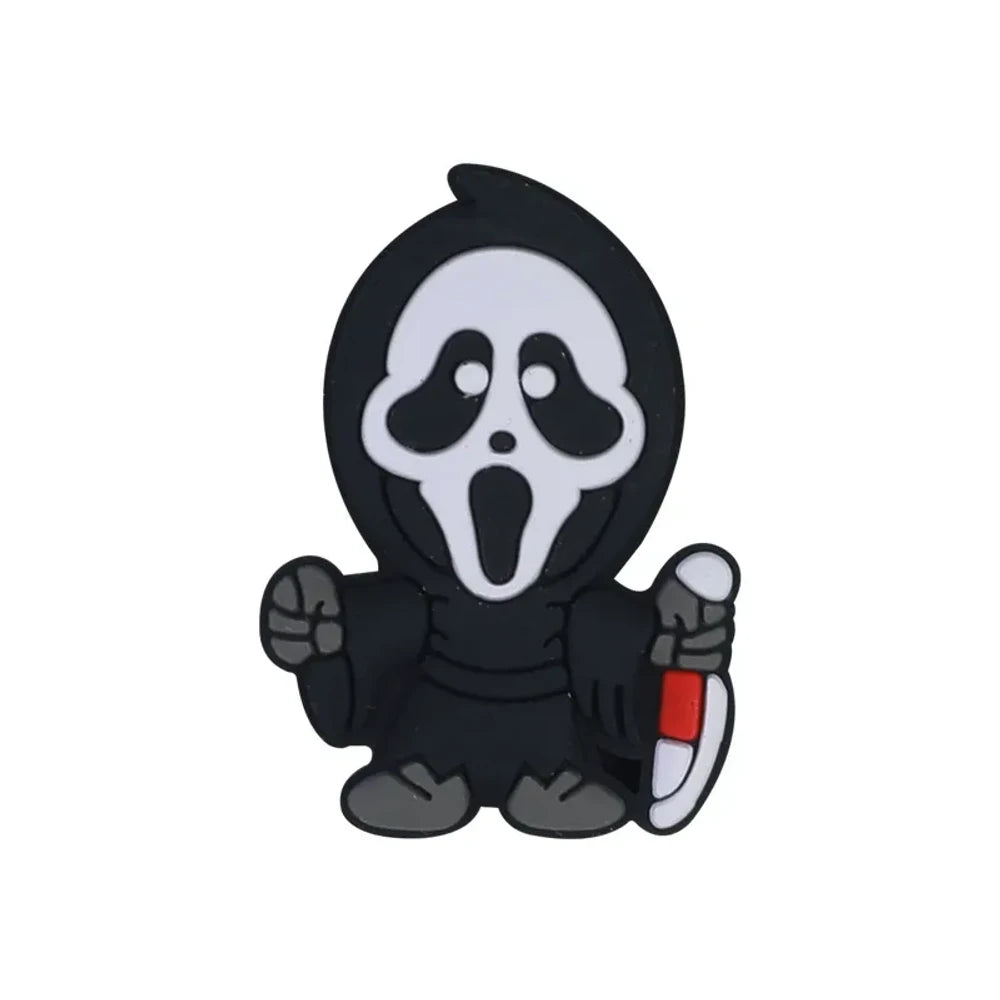 Flatback Halloween Silicone Focal Beads for DIY Pens Keychains