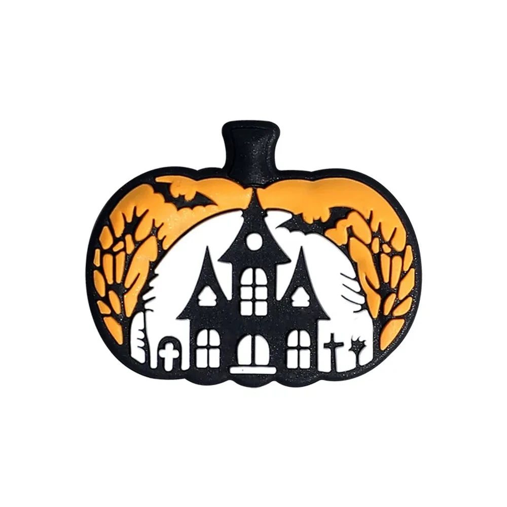 Flatback Halloween Silicone Focal Beads for DIY Pens Keychains