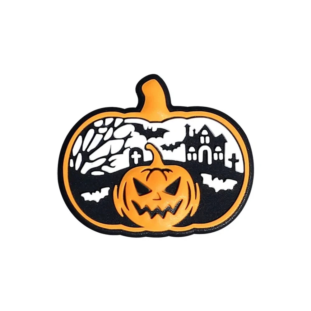 Flatback Halloween Silicone Focal Beads for DIY Pens Keychains