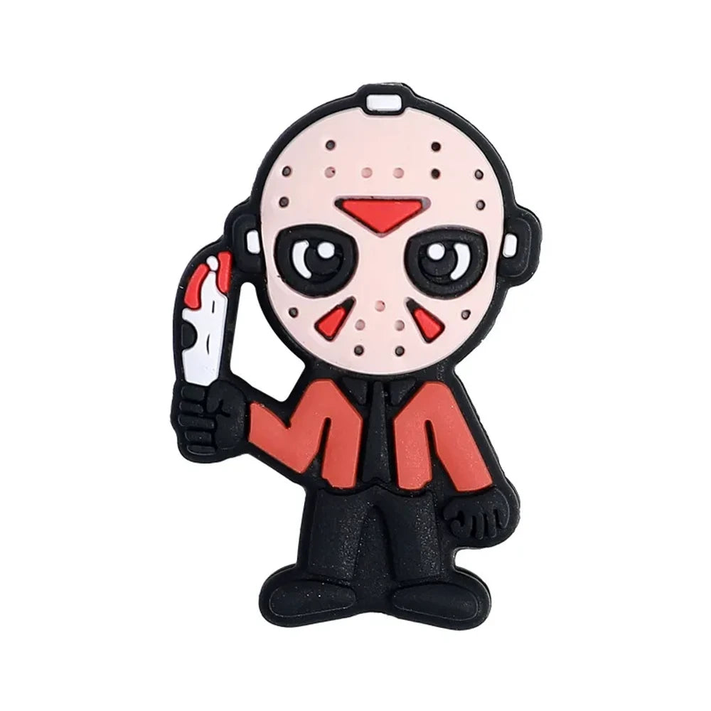 Flatback Halloween Silicone Focal Beads for DIY Pens Keychains