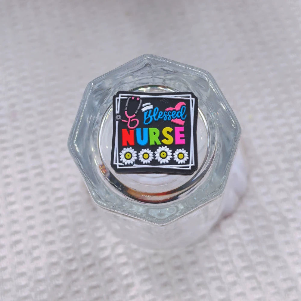 Flatback Healthcare Series Silicone Focal Beads for DIY Pens Bracelet Keychains