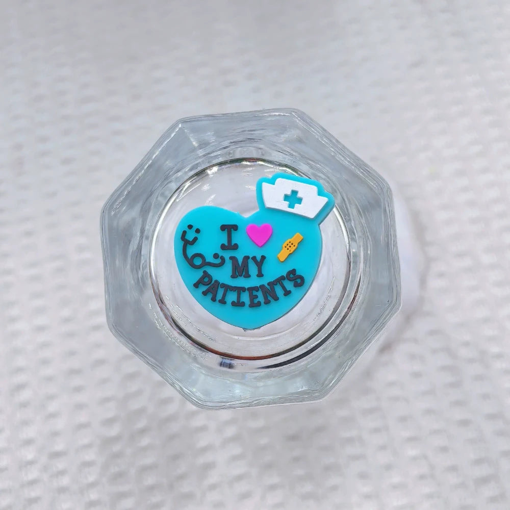 Flatback Healthcare Series Silicone Focal Beads for DIY Pens Bracelet Keychains