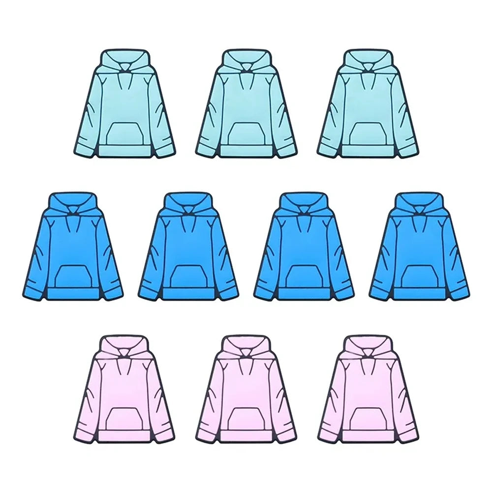 Flatback Hoodie Silicone Focal Beads for DIY Pens Keychains