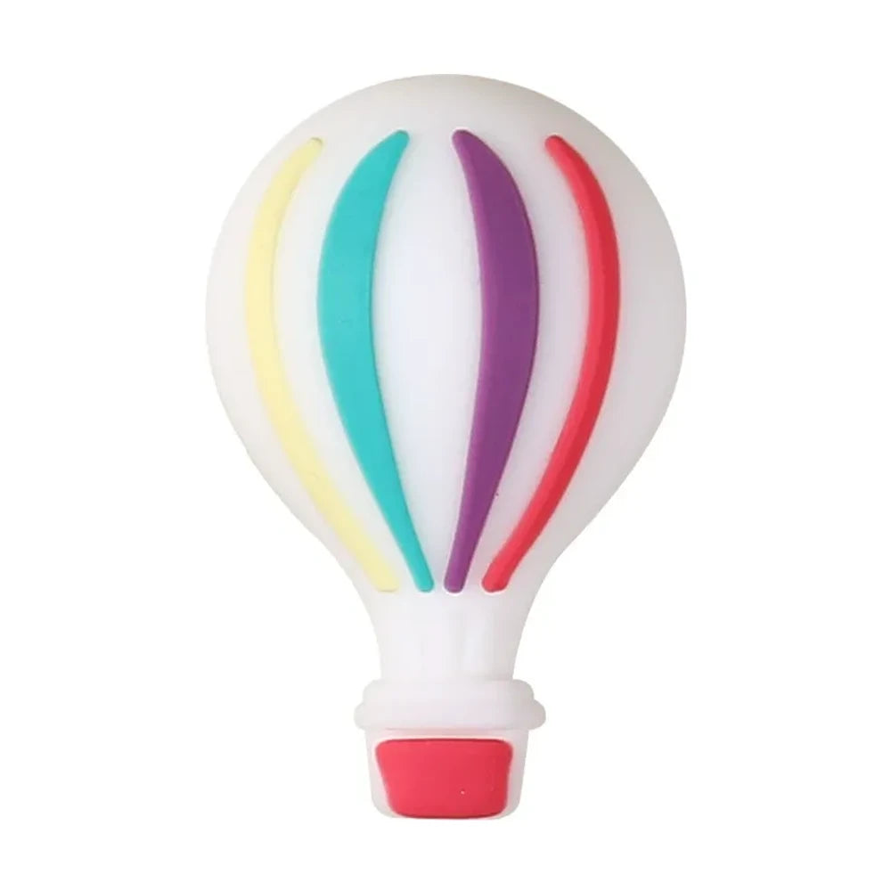 3D Hot Air Balloon Silicone Focal Beads for DIY Pens Keychains