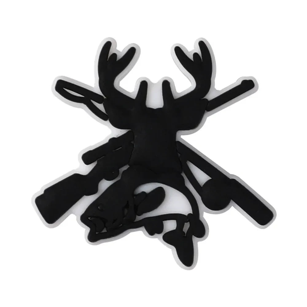 Flatback Hunting Silicone Focal Beads for DIY Pens Keychains