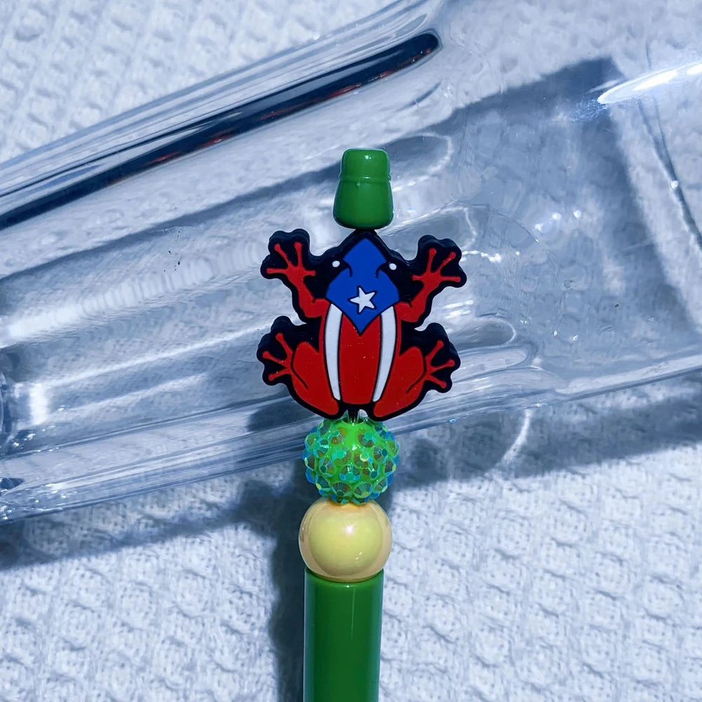 Flatback Independence Day Silicone Focal Beads for DIY Keychains Bracelet Pens