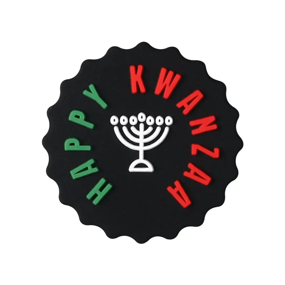 Flatback Kwanzaa Silicone Focal Beads for DIY Pens Keychains