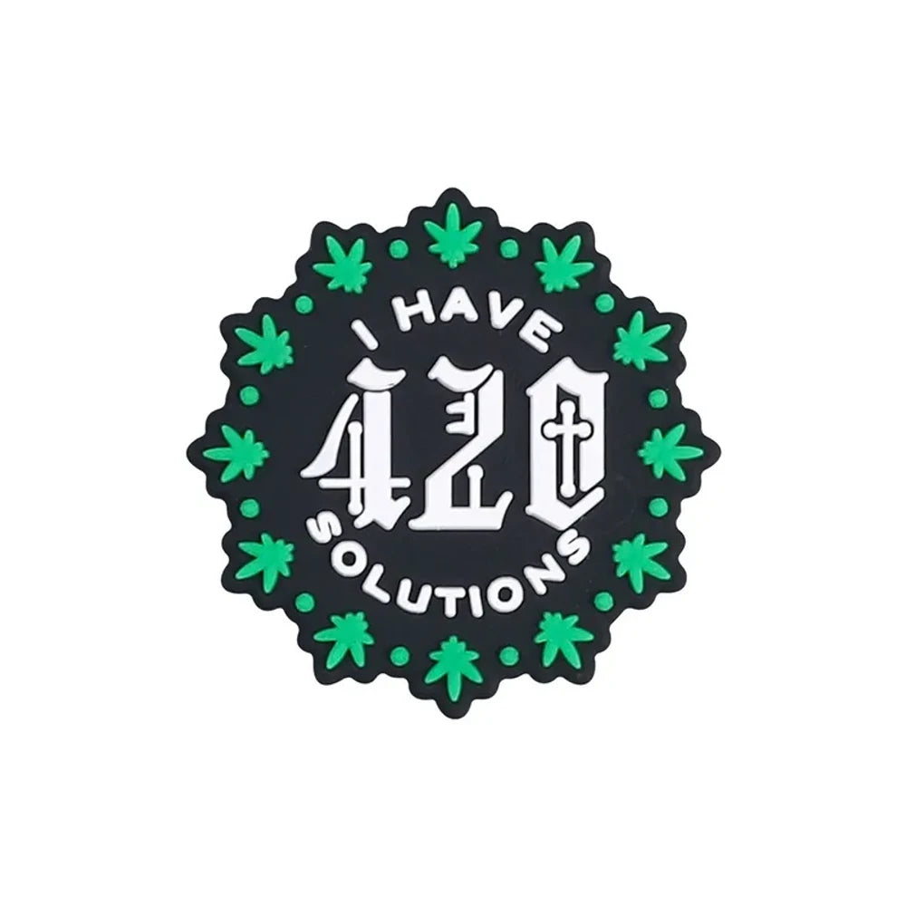 Flatback Leaves Silicone Focal Beads for DIY Pens Keychains