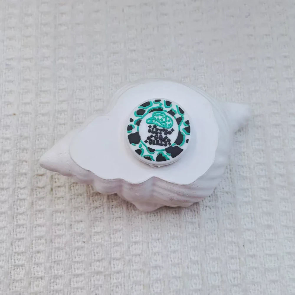 Flatback Letter Silicone Focal Beads for DIY Pens Bracelet Keychains