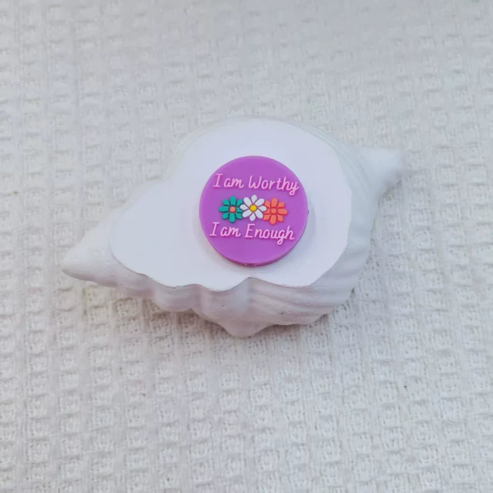 Flatback Letter Silicone Focal Beads for DIY Pens Bracelet Keychains