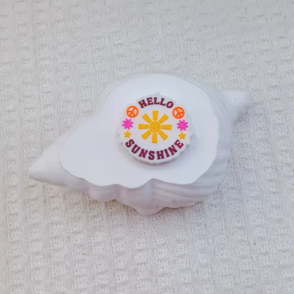 Flatback Letter Silicone Focal Beads for DIY Pens Bracelet Keychains