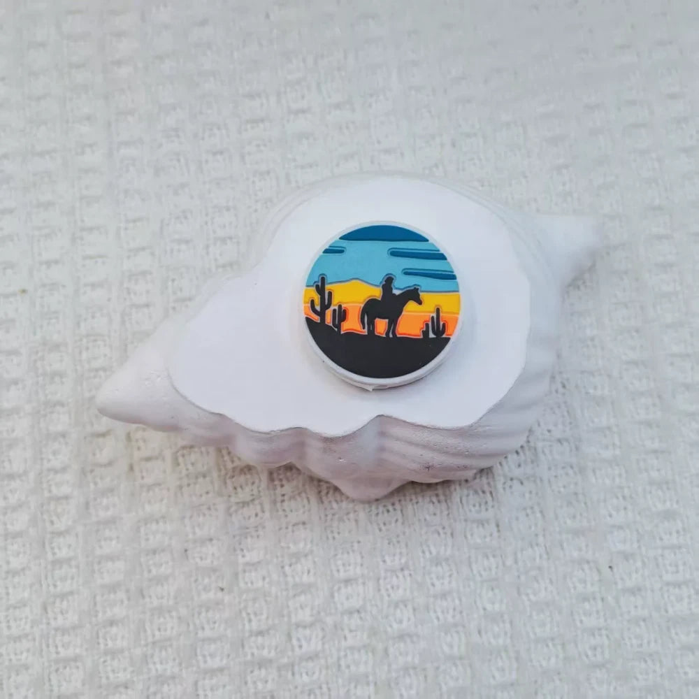 Flatback Letter Silicone Focal Beads for DIY Pens Bracelet Keychains