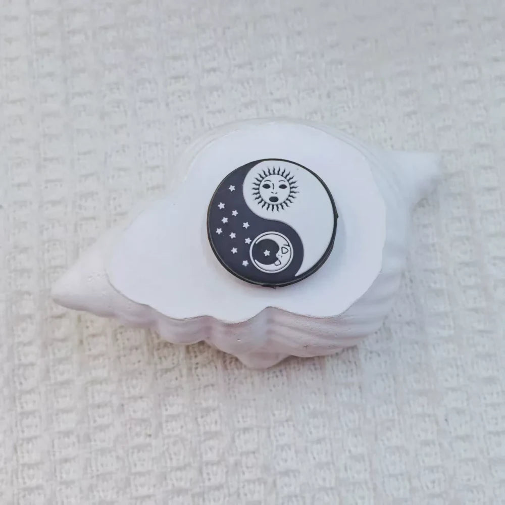 Flatback Letter Silicone Focal Beads for DIY Pens Bracelet Keychains