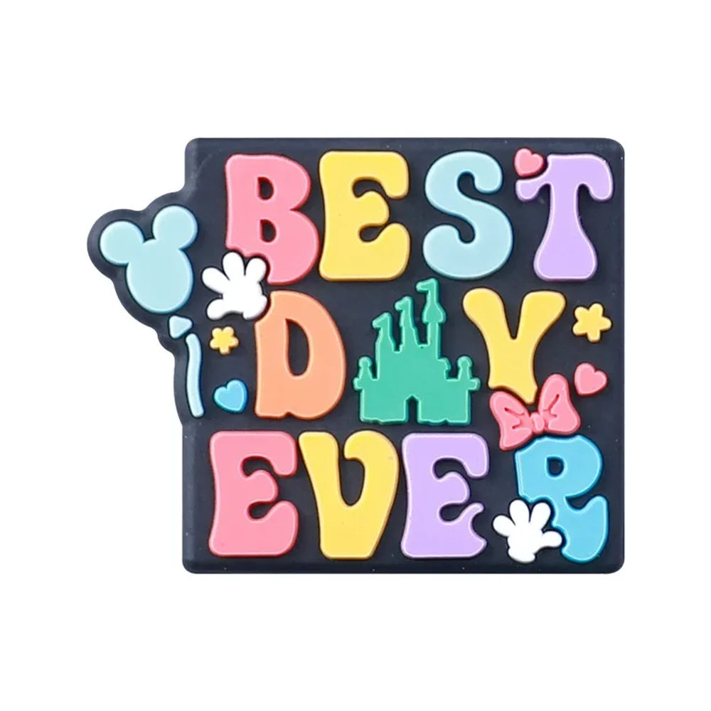 Flatback Letter Silicone Focal Beads for DIY Pens Keychains