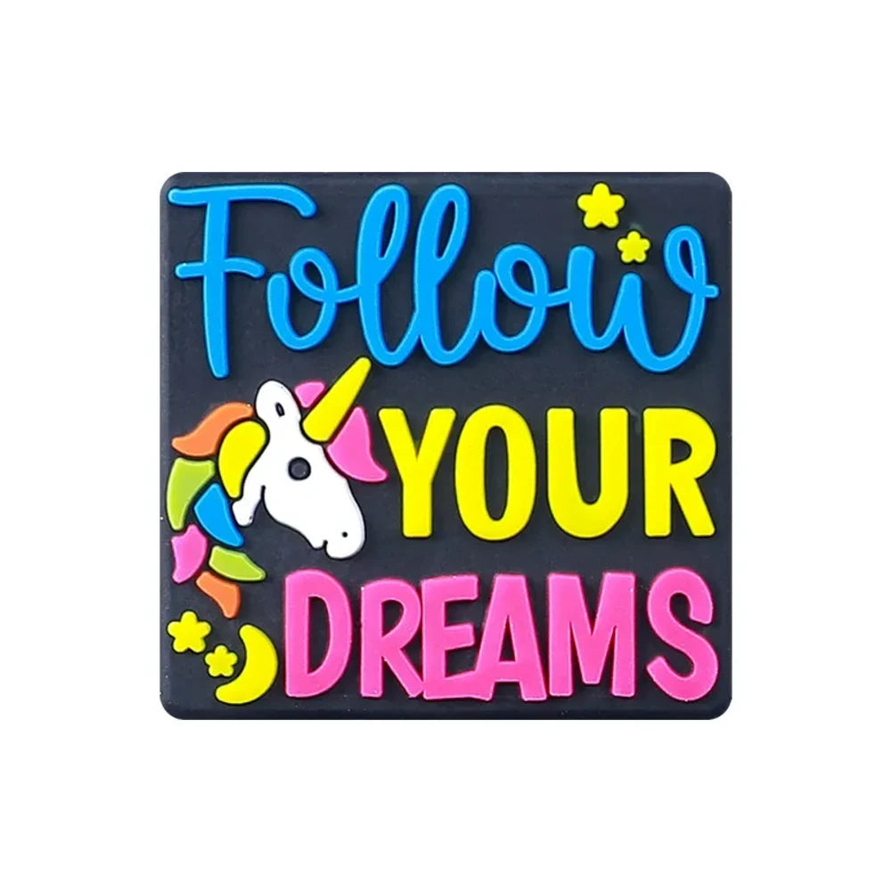 Flatback Letter Silicone Focal Beads for DIY Pens Keychains