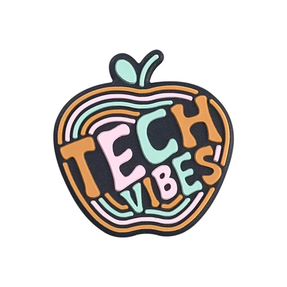 Flatback Letter Silicone Focal Beads for DIY Pens Keychains