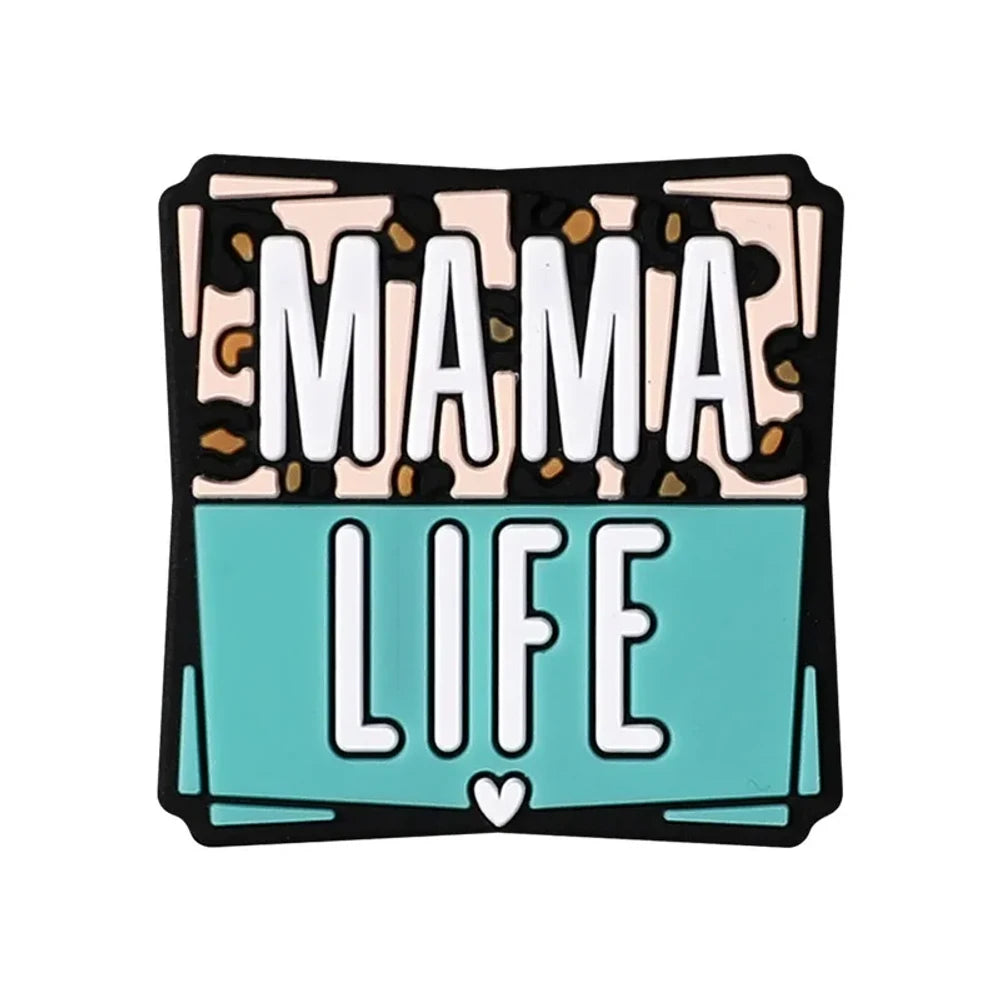 Flatback Letter Silicone Focal Beads for DIY Pens Keychains