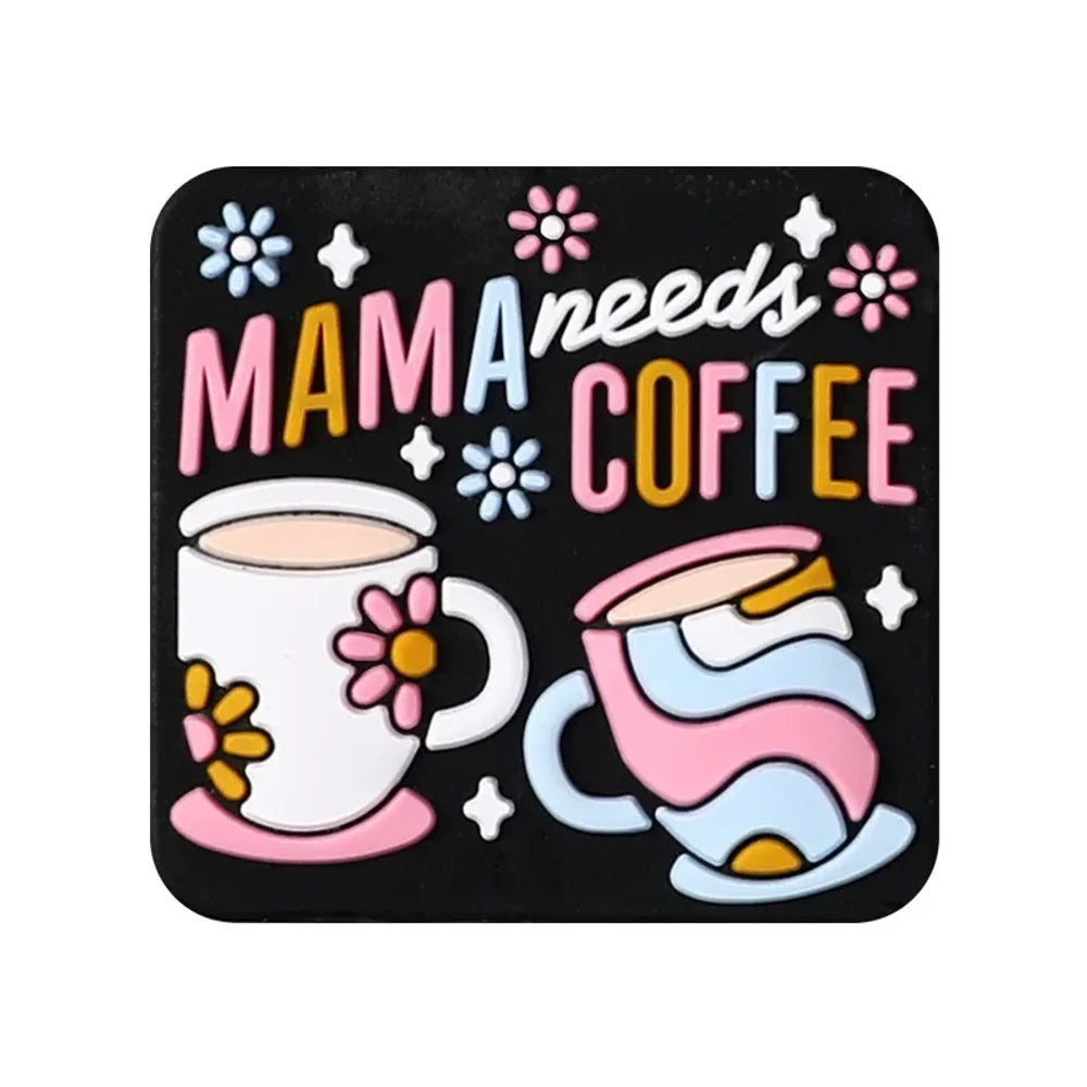 Flatback Letter Silicone Focal Beads for DIY Pens Keychains