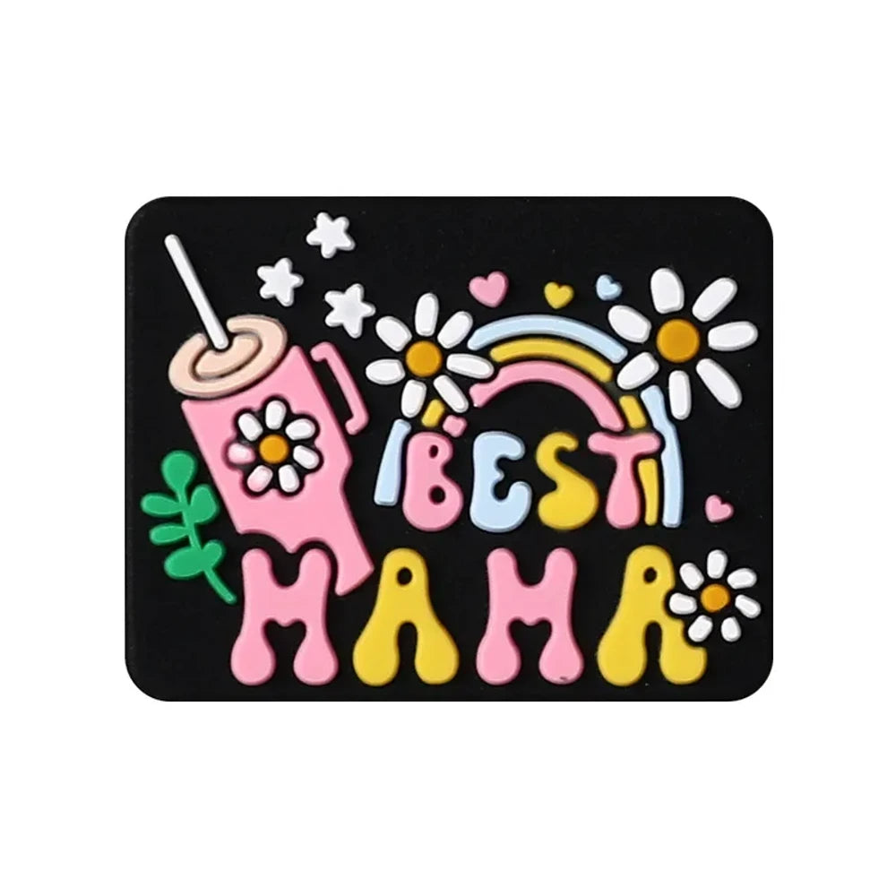 Flatback Letter Silicone Focal Beads for DIY Pens Keychains