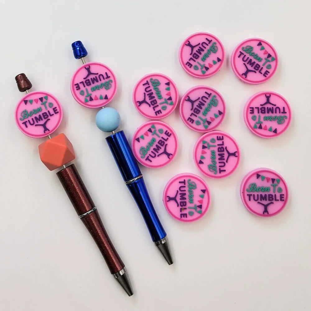 Flatback Letter Silicone Focal Beads for DIY Pens Keychains Bracelet