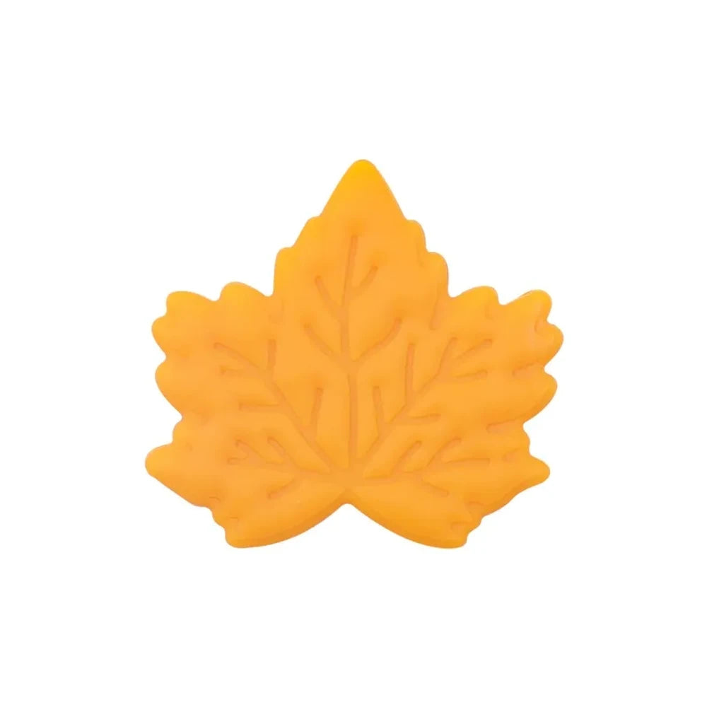 Flatback Maple Leaf Silicone Focal Beads for DIY Pens Keychains