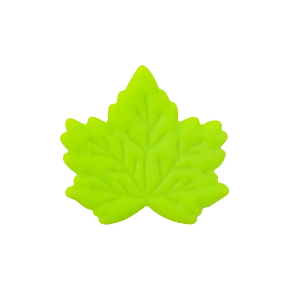 Flatback Maple Leaf Silicone Focal Beads for DIY Pens Keychains