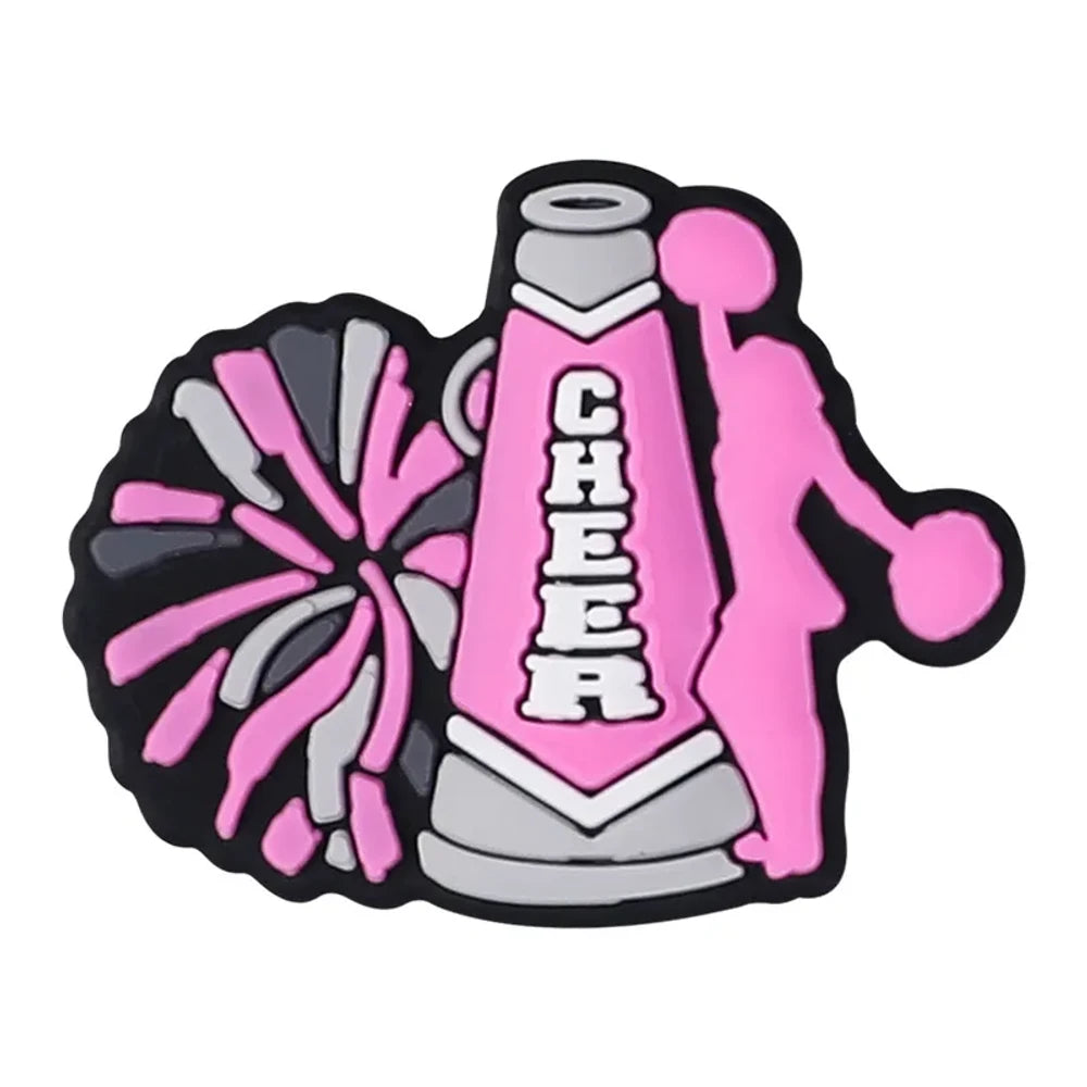 Flatback Match Day Silicone Focal Beads for DIY Pens Keychains