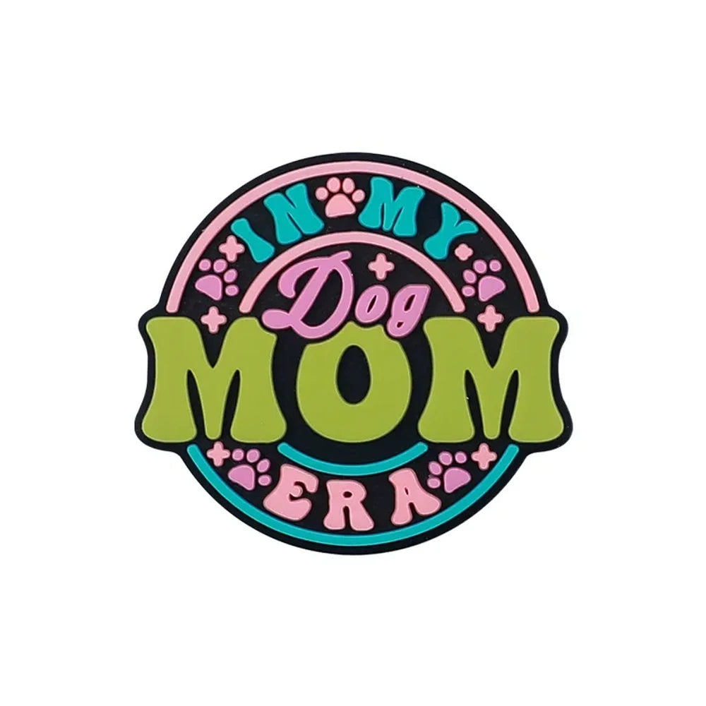 Flatback Mom Silicone Focal Beads for DIY Pens Keychains