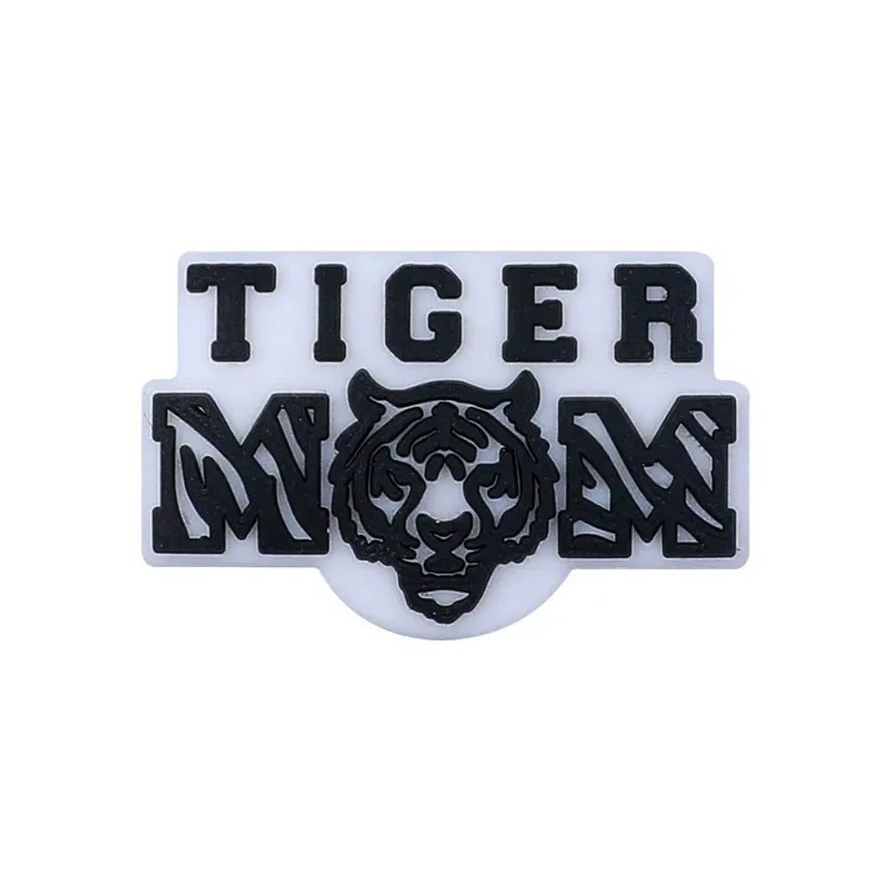 Flatback Mom Silicone Focal Beads for DIY Pens Keychains