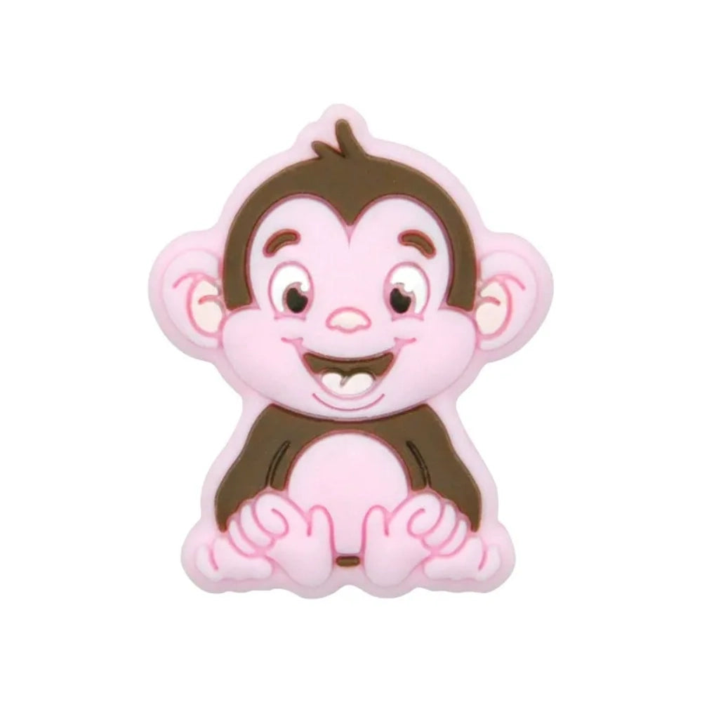 Flatback Monkey Silicone Focal Bead | Beadable Pens Keychains Badge