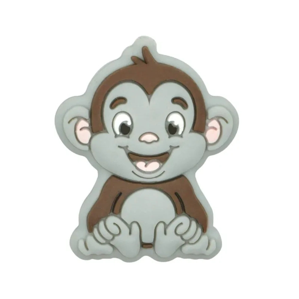 Flatback Monkey Silicone Focal Bead | Beadable Pens Keychains Badge