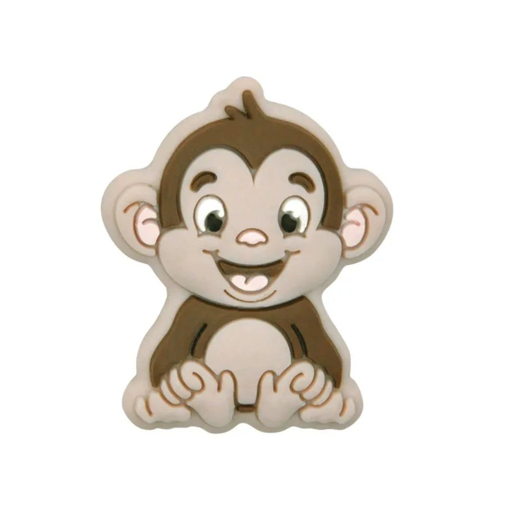 Flatback Monkey Silicone Focal Bead | Beadable Pens Keychains Badge