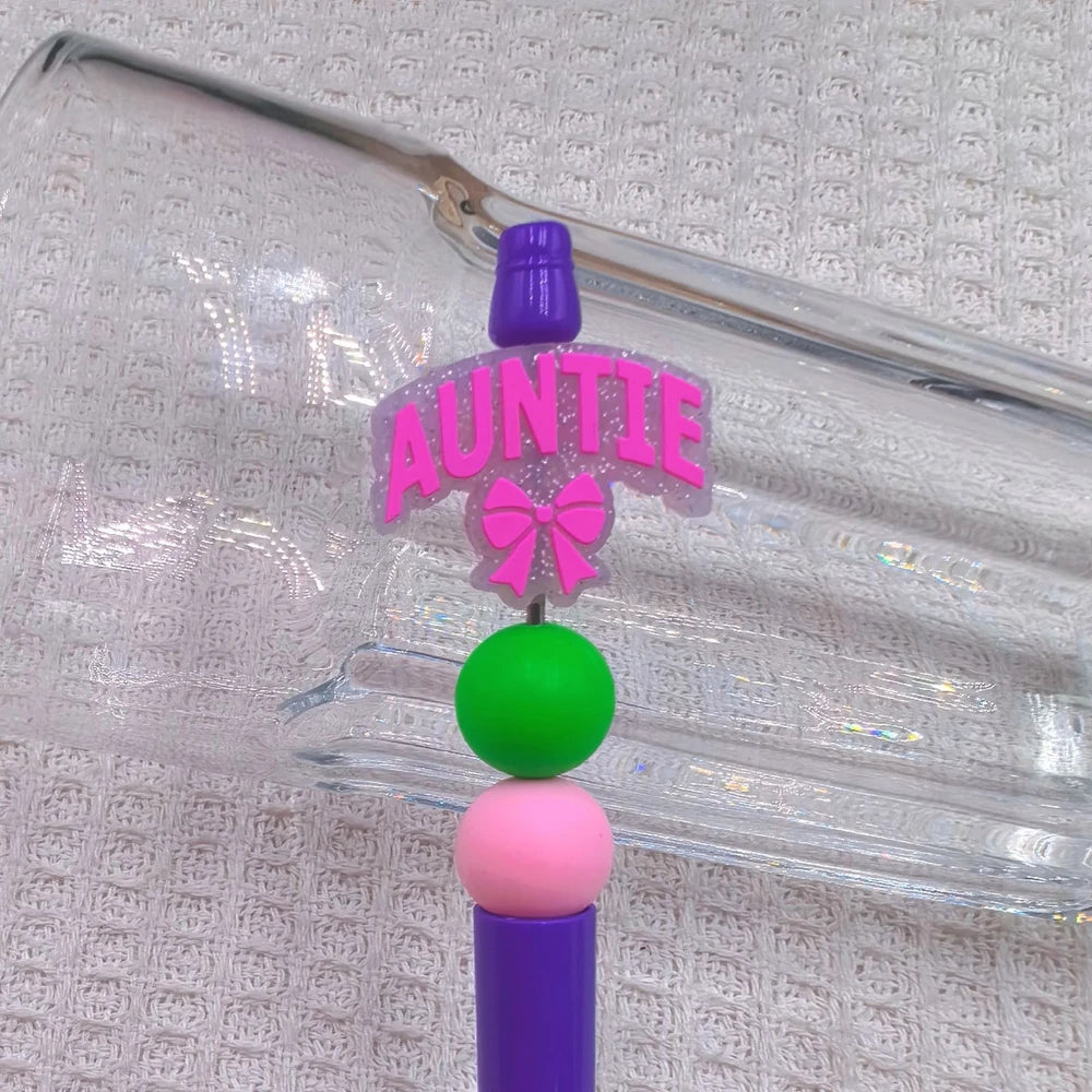 Flatback Mother Series Silicone Focal Beads for DIY Pens Bracelet