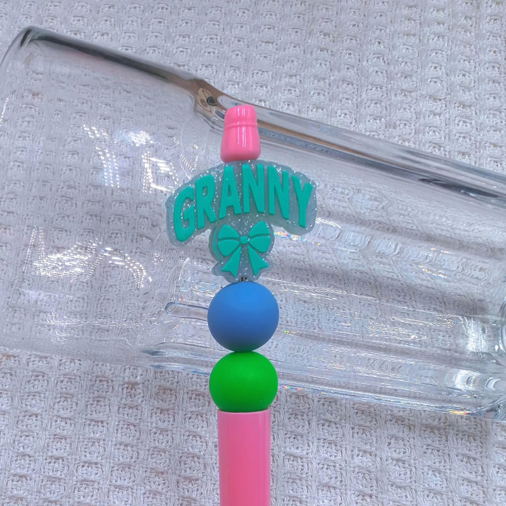 Flatback Mother Series Silicone Focal Beads for DIY Pens Bracelet