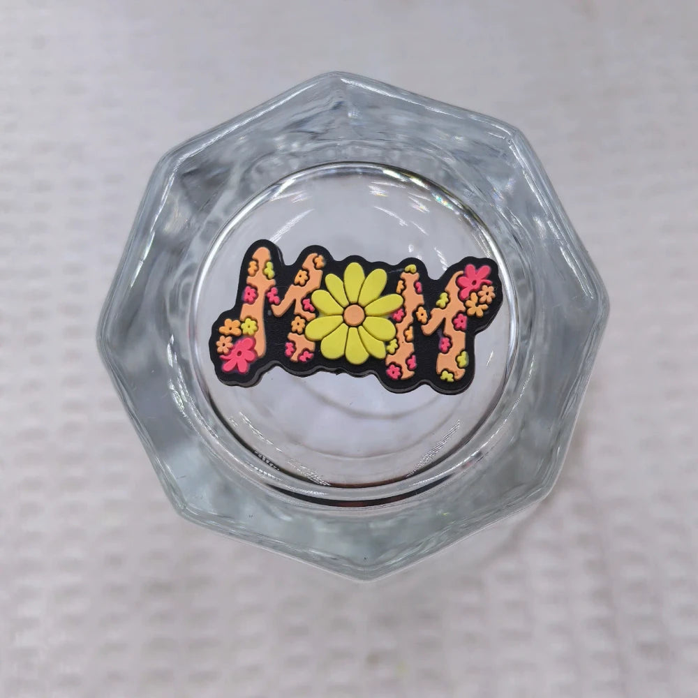Flatback Mother Series Silicone Focal Beads for DIY Pens Keychains