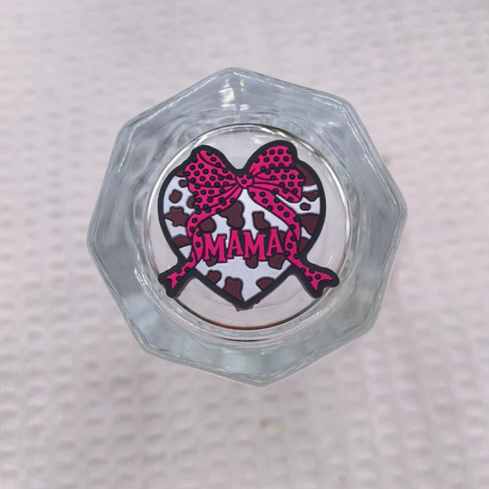 Flatback Mother Series Silicone Focal Beads for DIY Pens Keychains