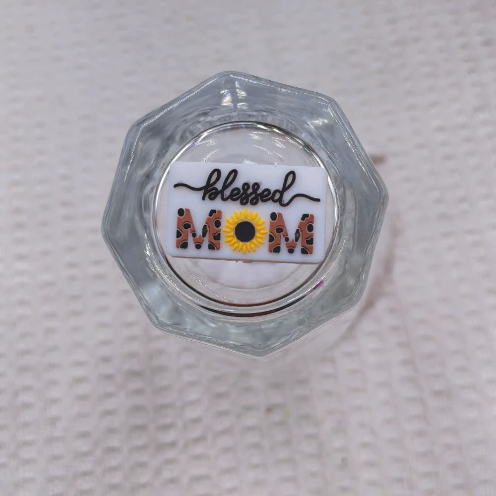 Flatback Mother Series Silicone Focal Beads for DIY Pens Keychains