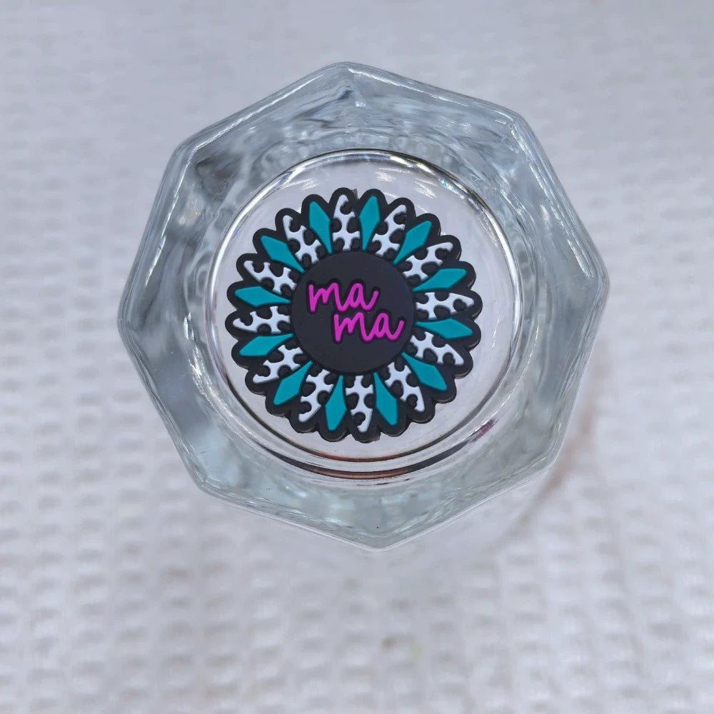 Flatback Mother Series Silicone Focal Beads for DIY Pens Keychains