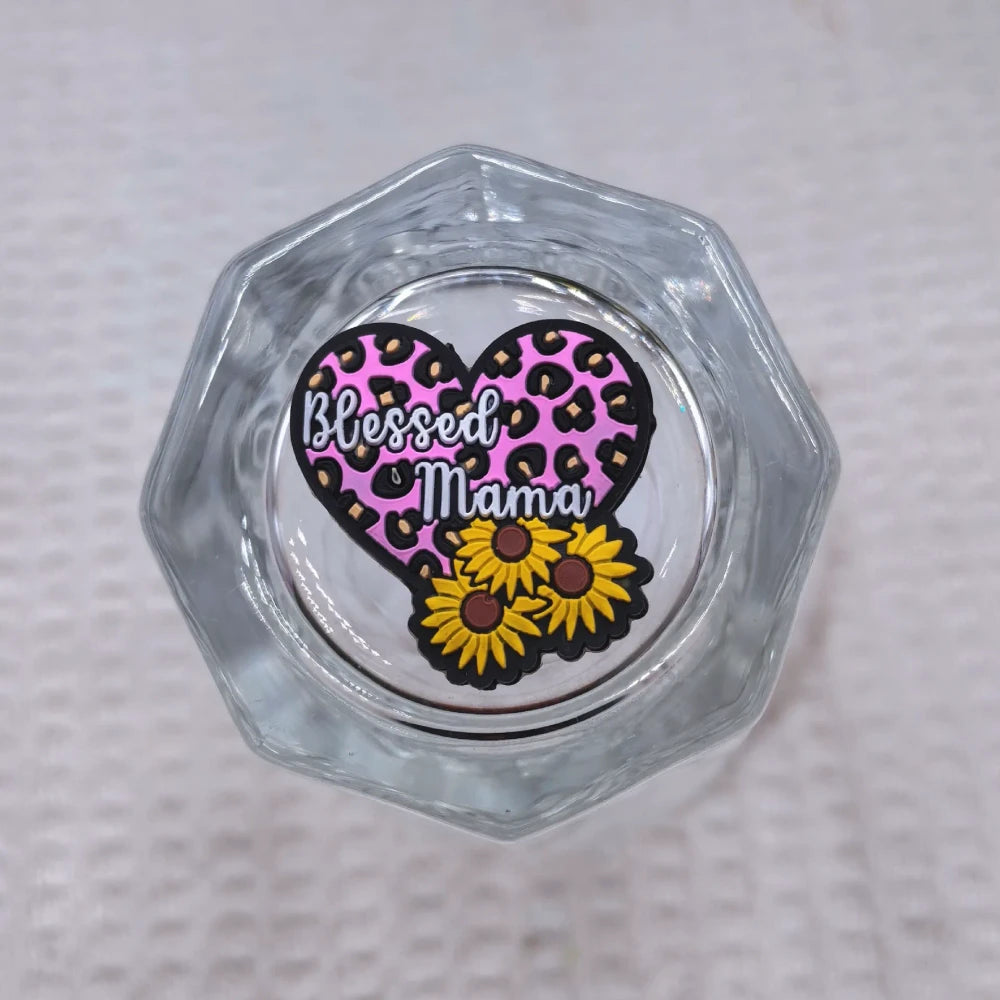 Flatback Mother Series Silicone Focal Beads for DIY Pens Keychains