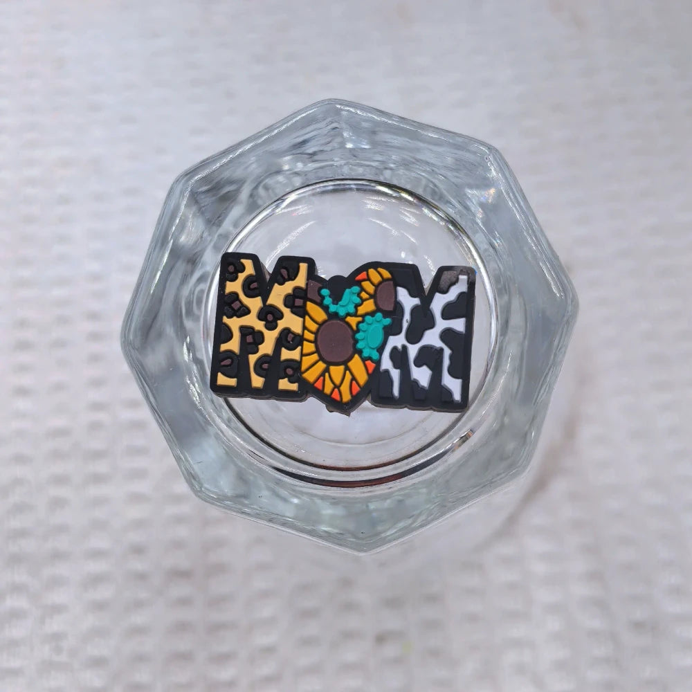 Flatback Mother Series Silicone Focal Beads for DIY Pens Keychains