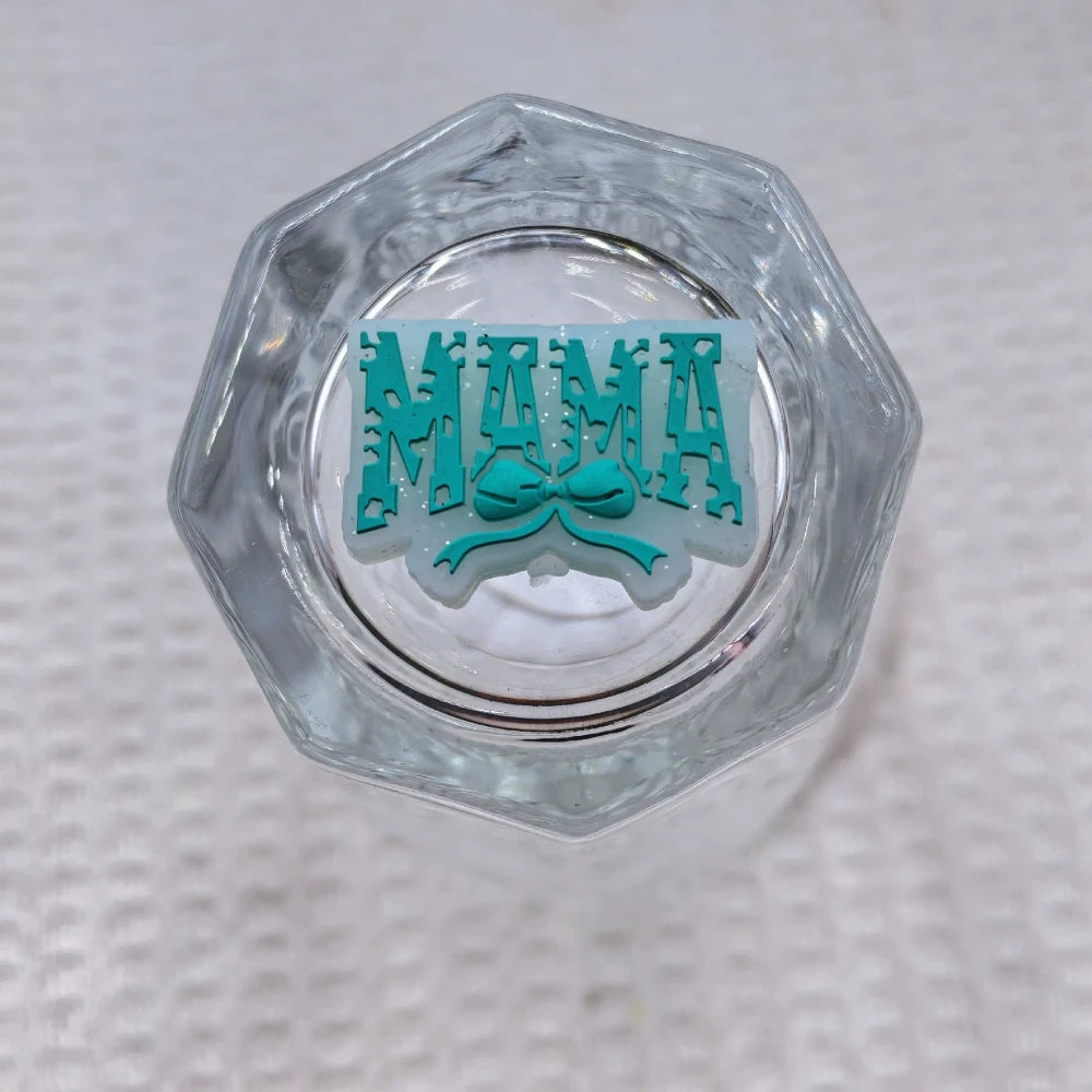 Flatback Mother Series Silicone Focal Beads for DIY Pens Keychains