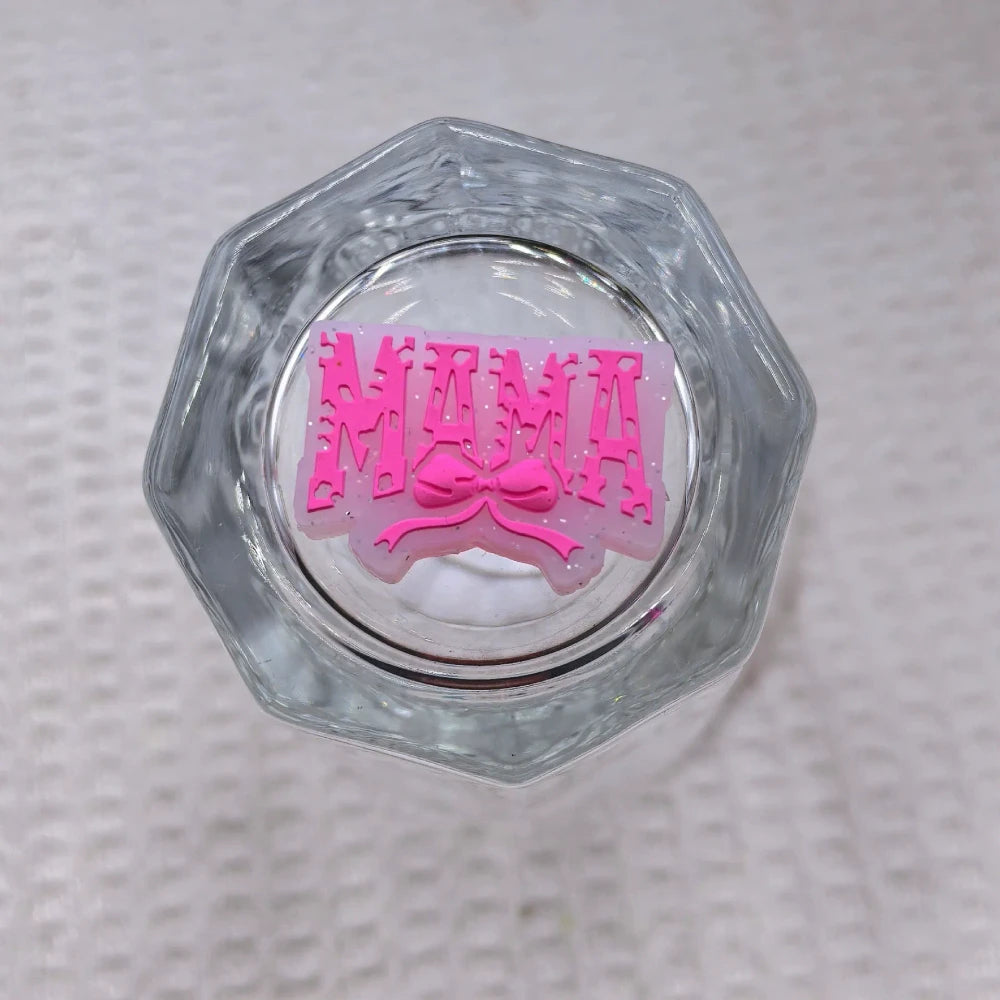Flatback Mother Series Silicone Focal Beads for DIY Pens Keychains
