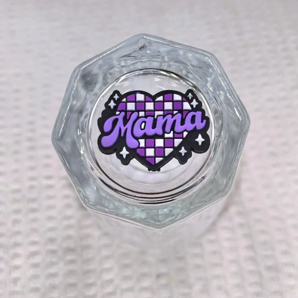 Flatback Mother Series Silicone Focal Beads for DIY Pens Keychains